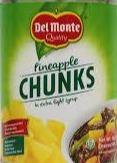 DEL MONTE PINEAPPLE CHUNKS 560G (U) - Kitchen Convenience: Ingredients & Supplies Delivery