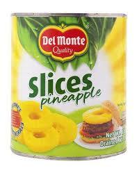 DEL MONTE PINEAPPLE SLICES 822G (U) - Kitchen Convenience: Ingredients & Supplies Delivery