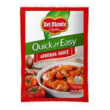 DEL MONTE QUICK AND EASY AFRITADA SAUCE 80G (U) - Kitchen Convenience: Ingredients & Supplies Delivery