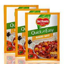 DEL MONTE QUICK AND EASY MENUDO SAUCE 80G (U) - Kitchen Convenience: Ingredients & Supplies Delivery