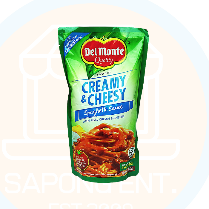 DEL MONTE SPAGHETTI SAUCE CREAMY AND CHEESY 500G (U) - Kitchen Convenience: Ingredients & Supplies Delivery