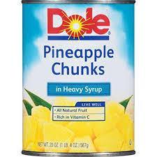 DOLE PINEAPPLE CHUNKS 567G (U) - Kitchen Convenience: Ingredients & Supplies Delivery