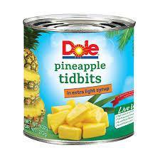 DOLE PINEAPPLE TIDBITS 432G (U) - Kitchen Convenience: Ingredients & Supplies Delivery