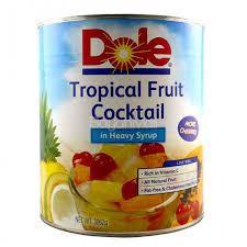 DOLE TROPICAL FRUIT COCKTAIL 3062G (U) - Kitchen Convenience: Ingredients & Supplies Delivery