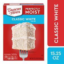 DUNCAN HINES CLASSIC WHITE CAKE MIX 15.25OZ (U) - Kitchen Convenience: Ingredients & Supplies Delivery