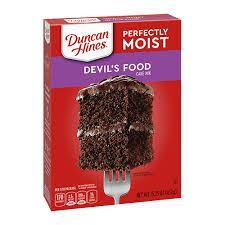 DUNCAN HINES DEVIL'S FOOD CAKE MIX 15.25OZ (U) - Kitchen Convenience: Ingredients & Supplies Delivery