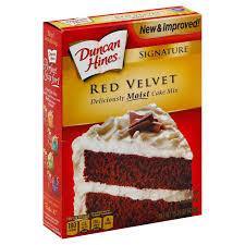 DUNCAN HINES RED VELVET CAKE MIX 15.25OZ (U) - Kitchen Convenience: Ingredients & Supplies Delivery