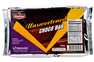 DUTCHE UNSWEETENED CHOCOLATE BAR 500G (U) - Kitchen Convenience: Ingredients & Supplies Delivery