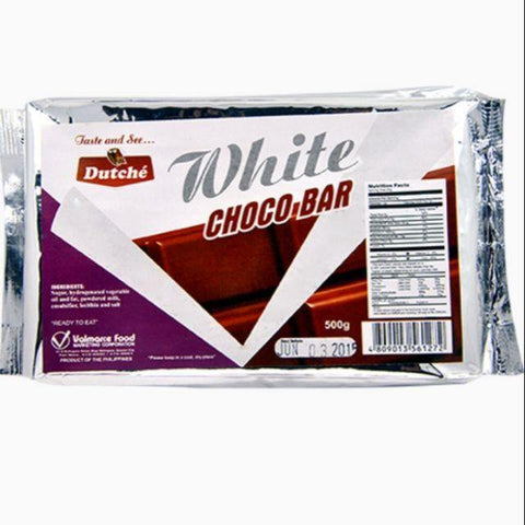 DUTCHE WHITE CHOCOLATE BAKING BAR 500G (U) - Kitchen Convenience: Ingredients & Supplies Delivery
