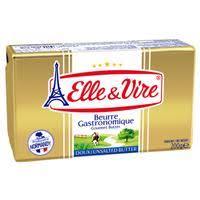 ELLE & VIRE 82% FAT BUTTER UNSALTED 200G (U) - Kitchen Convenience: Ingredients & Supplies Delivery