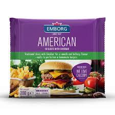 EMBORG AMERICAN CHEESE SLICES 200G (U) - Kitchen Convenience: Ingredients & Supplies Delivery