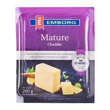 EMBORG CHEDDAR MATURE 200G (U) - Kitchen Convenience: Ingredients & Supplies Delivery