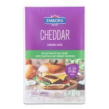 EMBORG CHEDDAR SLICES 150G (U) - Kitchen Convenience: Ingredients & Supplies Delivery