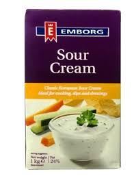 EMBORG SOUR CREAM 1L (U) - Kitchen Convenience: Ingredients & Supplies Delivery