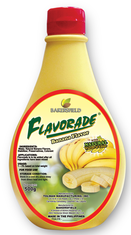 FLAVORADE BANANA  "BAKERSFIELD" 500G (Co) - Kitchen Convenience: Ingredients & Supplies Delivery