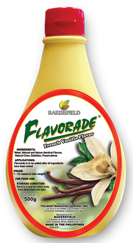 FLAVORADE FRENCH VANILLA  "BAKERSFIELD" 500G (Co) - Kitchen Convenience: Ingredients & Supplies Delivery