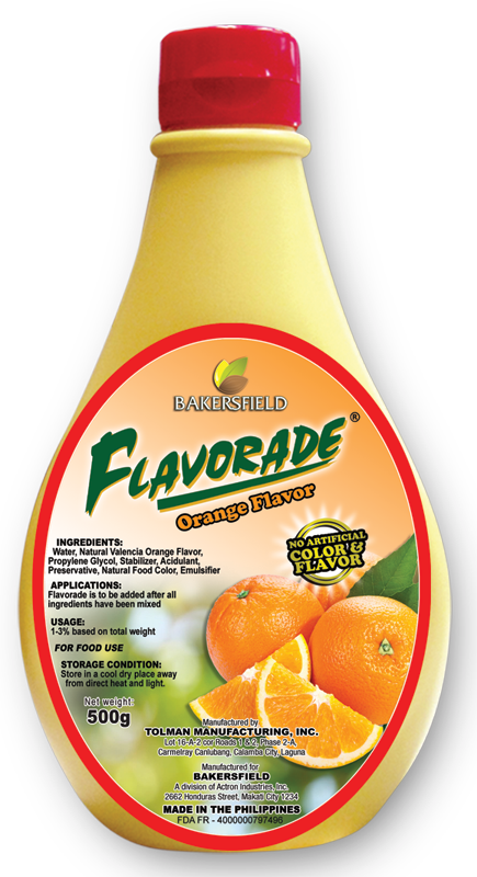 FLAVORADE ORANGE "BAKERSFIELD" 500G (Co) - Kitchen Convenience: Ingredients & Supplies Delivery