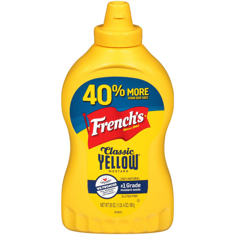 FRENCH CLASSIC YELLOW MUSTARD 20OZ/567G (U) - Kitchen Convenience: Ingredients & Supplies Delivery