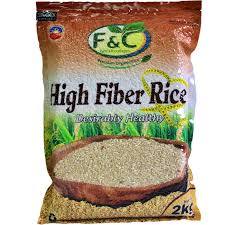 F&C HIGH FIBER RICE BROWN 2KG (U) - Kitchen Convenience: Ingredients & Supplies Delivery