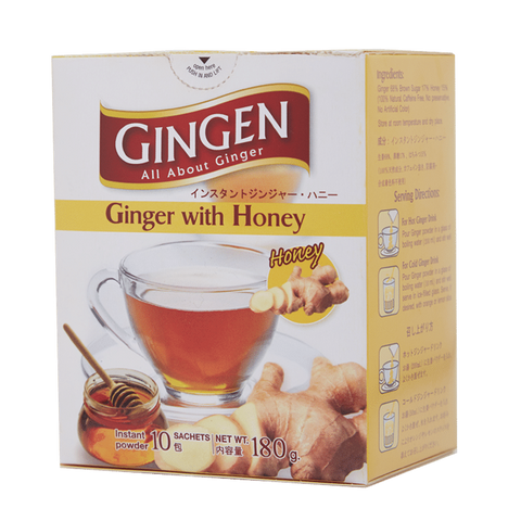 GINGEN 100% GINGER INSTANT POWDER GINGER W HONEY 180G (10SACHETS) (U) - Kitchen Convenience: Ingredients & Supplies Delivery