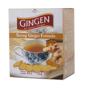 GINGEN 100% GINGER INSTANT POWDER STRONG GINGER FORMULA 180G (10SACHETS) (U) - Kitchen Convenience: Ingredients & Supplies Delivery