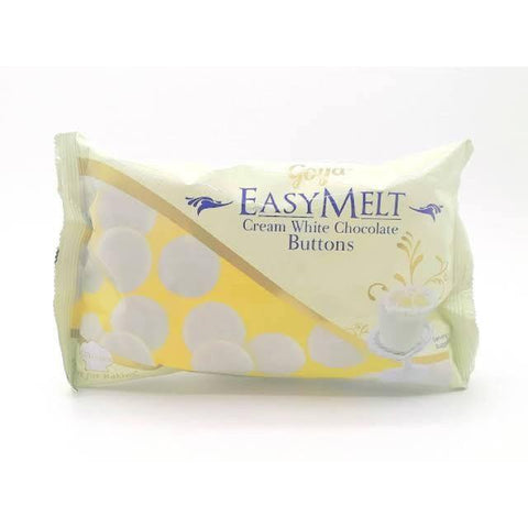 GOYA EASY MELT BUTTONS CREAM WHITE CHOCOLATE 180G (U) - Kitchen Convenience: Ingredients & Supplies Delivery