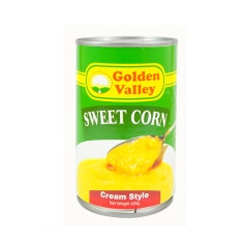 GOLDEN VALLEY CREAM STYLE CORN 425G (U) - Kitchen Convenience: Ingredients & Supplies Delivery