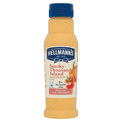 HELLMAN'S SMOKY THOUSAND ISLAND SALAD DRESSING 210ML (U) - Kitchen Convenience: Ingredients & Supplies Delivery