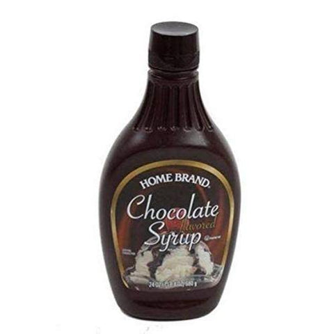 HOME BRAND CHOCOLATE FLAVORED SYRUP 240Z/680G (U) - Kitchen Convenience: Ingredients & Supplies Delivery