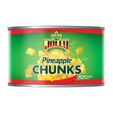 JOLLY PINEAPPLE CHUNKS 225G (U) - Kitchen Convenience: Ingredients & Supplies Delivery