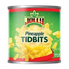 JOLLY PINEAPPLE TIDBITS 432G (U) - Kitchen Convenience: Ingredients & Supplies Delivery