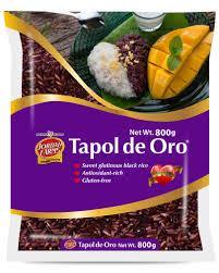 JORDAN FARM TAPOL DE ORO SWEET GLUTINOUS BLACK RICE 800G (U) - Kitchen Convenience: Ingredients & Supplies Delivery