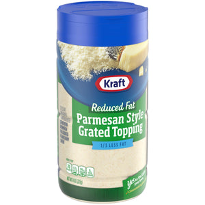 KRAFT REDUCED FAT PARMESAN STYLE GRATED TOPPING 226G/8OZ (U) - Kitchen Convenience: Ingredients & Supplies Delivery