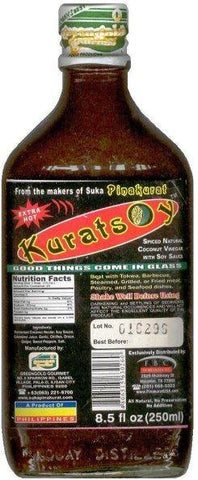 KURATSOY SPICED NATURAL COCONUT VINEGAR W SOY SAUCE EXTRA HOT 250ML (U) - Kitchen Convenience: Ingredients & Supplies Delivery