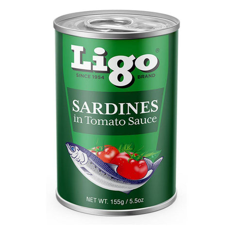 LIGO SARDINES IN TOMATO SAUCE 155G