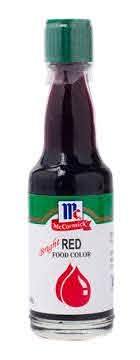 MCCORMICK FOOD COLOR RED 20ML (U) - Kitchen Convenience: Ingredients & Supplies Delivery