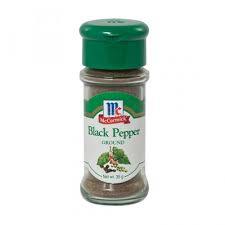 MCCORMICK BLACK PEPPER GROUND 35G (U) - Kitchen Convenience: Ingredients & Supplies Delivery