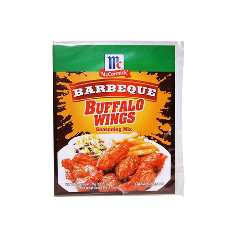 MCCORMICK BUFFALO WINGS SEASONING MIX BARBECUE (COATING MIX 20G, SAUCE 50G) (U) - Kitchen Convenience: Ingredients & Supplies Delivery