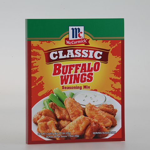 MCCORMICK BUFFALO WINGS SEASONING MIX CLASSIC (COATING MIX 20G, SAUCE 50G) (U) - Kitchen Convenience: Ingredients & Supplies Delivery