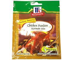 MCCORMICK CHICKEN SURPRISE CHICKEN PANDAN MARINADE MIX 30G (U) - Kitchen Convenience: Ingredients & Supplies Delivery