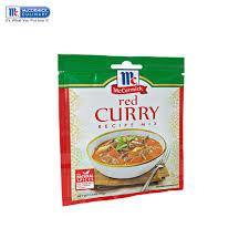 MCCORMICK RED CURRY RECIPE MIX 30G (U) - Kitchen Convenience: Ingredients & Supplies Delivery