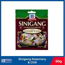 MCCORMICK SINIGANG TAMARIND SOUP BASE MIX WITH ROSEMARY AND CHILI 60G (U) - Kitchen Convenience: Ingredients & Supplies Delivery