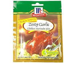 MCCORMICK ZESTY GARLIC CHICKEN MARINADE MIX 30G (U) - Kitchen Convenience: Ingredients & Supplies Delivery