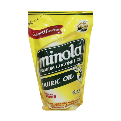 MINOLA PREMIUM COCONUT OIL STAND UP POUCH 925ML (U) - Kitchen Convenience: Ingredients & Supplies Delivery