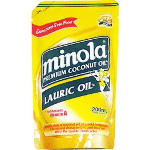 MINOLA PREMIUM COCONUT OIL STAND UP POUCH 200ML (U) - Kitchen Convenience: Ingredients & Supplies Delivery