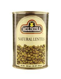 MOLINERA NATURAL LENTILS 400G (U) - Kitchen Convenience: Ingredients & Supplies Delivery