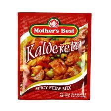 MOTHER'S BEST SPICY KALDERETA STEW MIX 40G (U) - Kitchen Convenience: Ingredients & Supplies Delivery