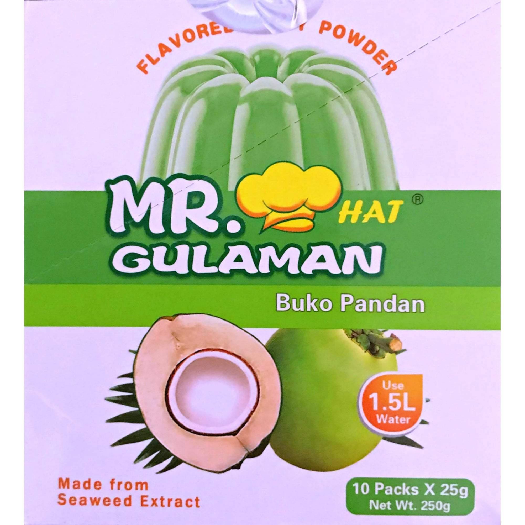 MR HAT GULAMAN BUCO PANDAN FLAVOR 10X25G (U) - Kitchen Convenience: Ingredients & Supplies Delivery