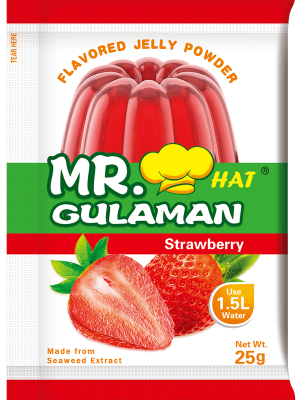 MR HAT GULAMAN STRAWBERRY FLAVOR 10X25G (U) - Kitchen Convenience: Ingredients & Supplies Delivery