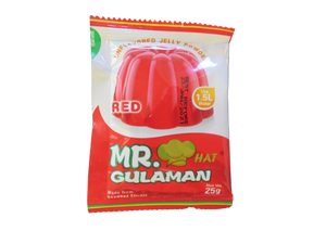 MR HAT GULAMAN UNFLAVORED RED 10X25G (U) - Kitchen Convenience: Ingredients & Supplies Delivery